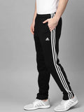 Adidas Solid Casual Men Black & White Track Pants