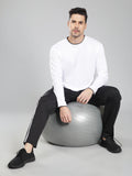 Adidas Solid Casual Men Black & White Track Pants
