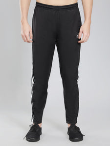 Adidas Solid Casual Men Black & White Track Pants
