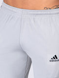 Adidas Solid Casual Men Track Pants color Navy Blue & Grey