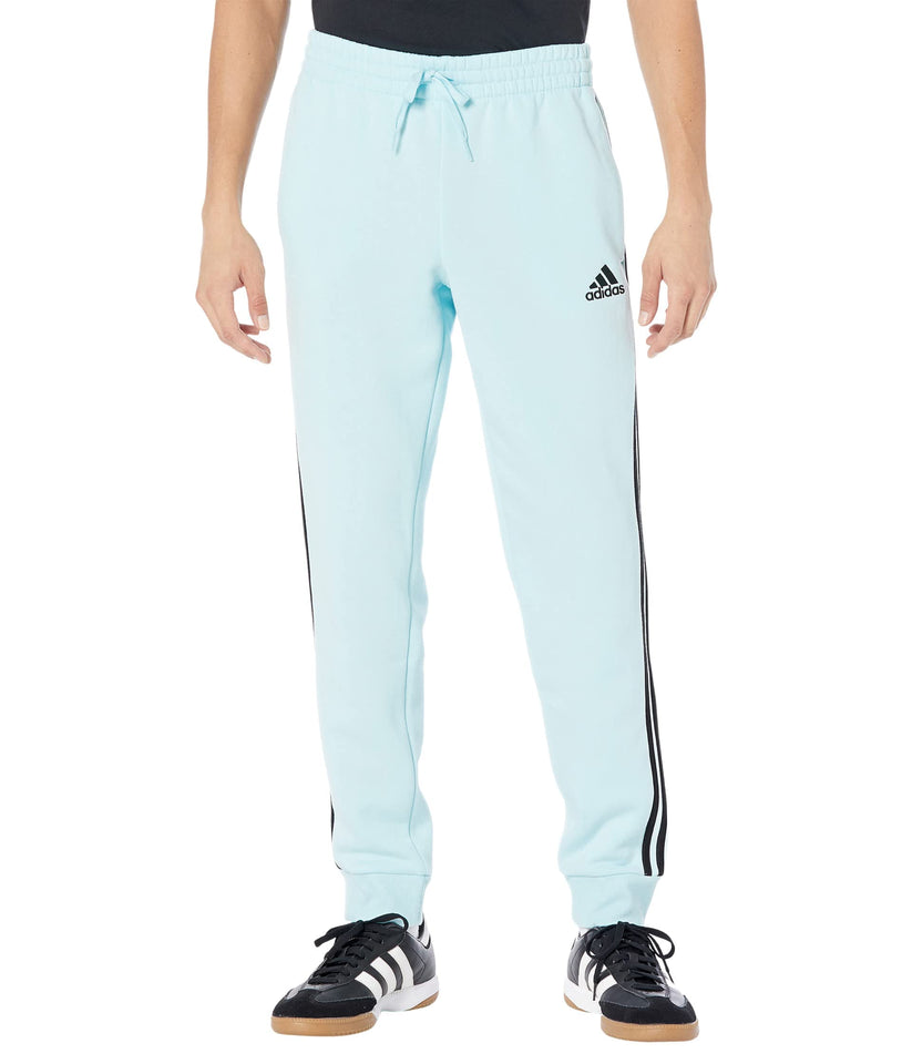 Men's Essentials Fleece Tapered Cuff 3-Stripes Pants